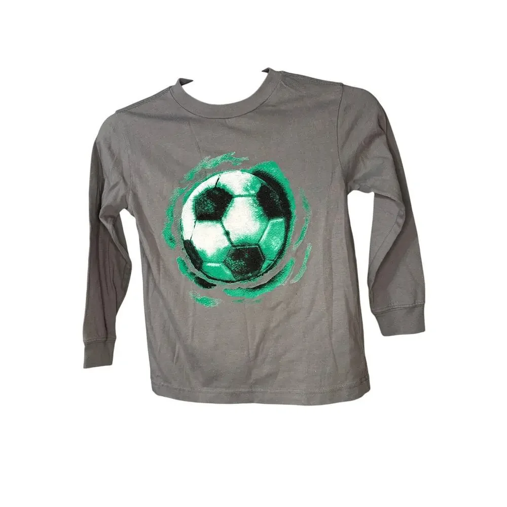 Old Navy Long Sleeve Shirt Boys Small Soccer‎ Image